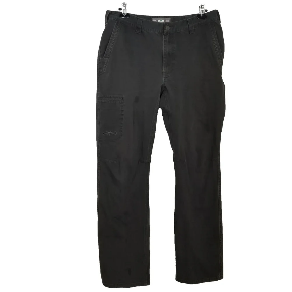 Arborwear Men‎ Cotton Canvas Pants Sz 36 x 34 Gray Straight Casual WorkWear Y2K